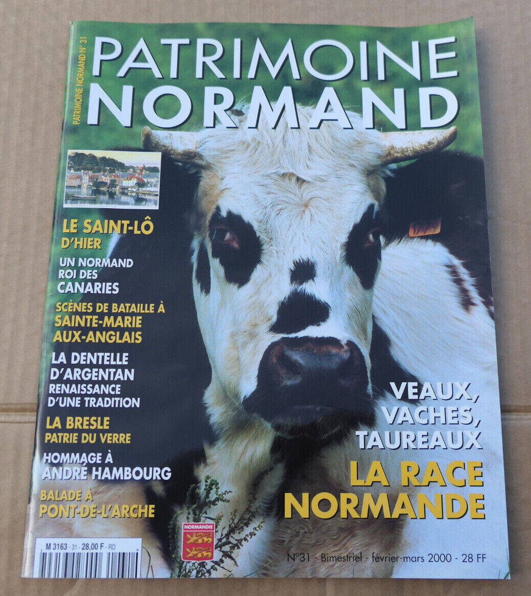 PATRIMOINE NORMAND / LOT 4 REVUES 1999 NUMEROS 28 29 30 31 / HISTOIRE NORMANDIE