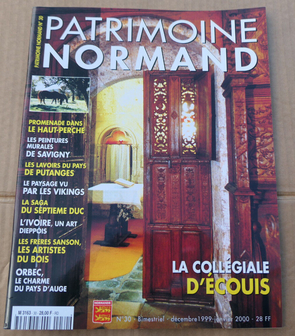 PATRIMOINE NORMAND / LOT 4 REVUES 1999 NUMEROS 28 29 30 31 / HISTOIRE NORMANDIE