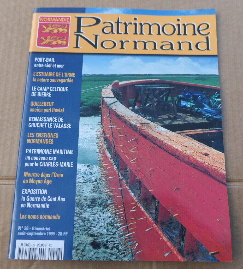 PATRIMOINE NORMAND / LOT 4 REVUES 1999 NUMEROS 28 29 30 31 / HISTOIRE NORMANDIE