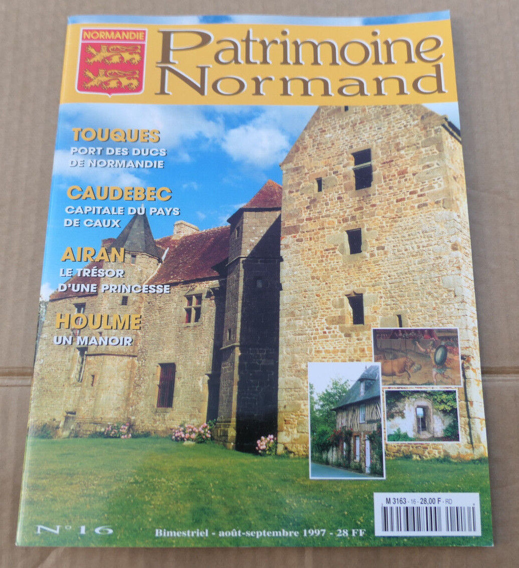 PATRIMOINE NORMAND / LOT 4 REVUES 1997 NUMEROS 16 17 18 19 / HISTOIRE NORMANDIE