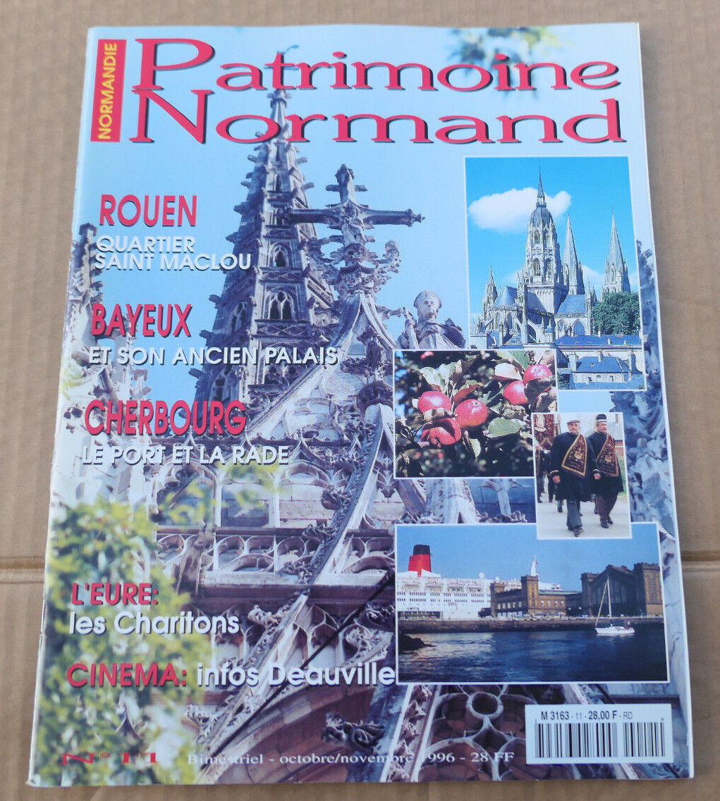 PATRIMOINE NORMAND / LOT 4 REVUES 1996 NUMEROS 8 9 10 11 / HISTOIRE NORMANDIE