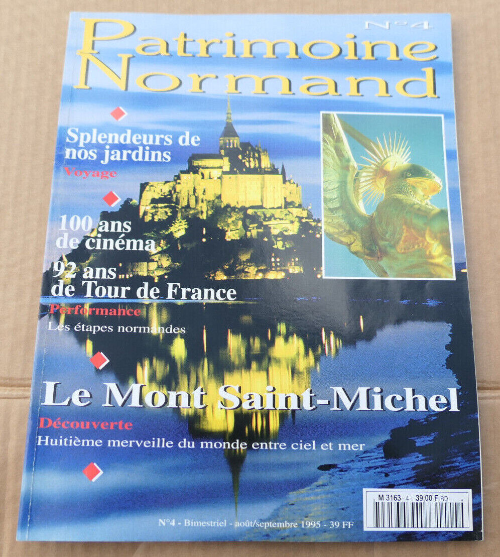 PATRIMOINE NORMAND / LOT 4 REVUES 1995 NUMEROS 4 5 6 7 / HISTOIRE NORMANDIE