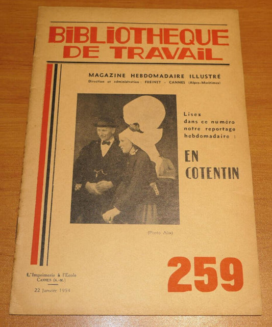 BIBLIOTHEQUE DE TRAVAIL N°259 / EN COTENTIN / 1954
