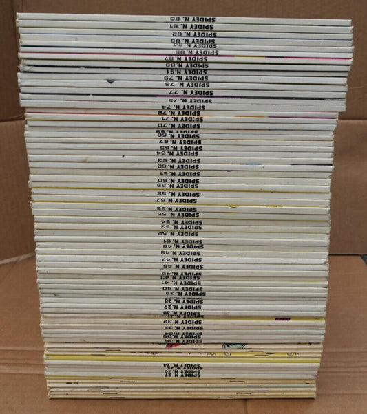 GROS LOT DE 69 BD COMICS SPIDEY SPIDERMAN 1979-1987