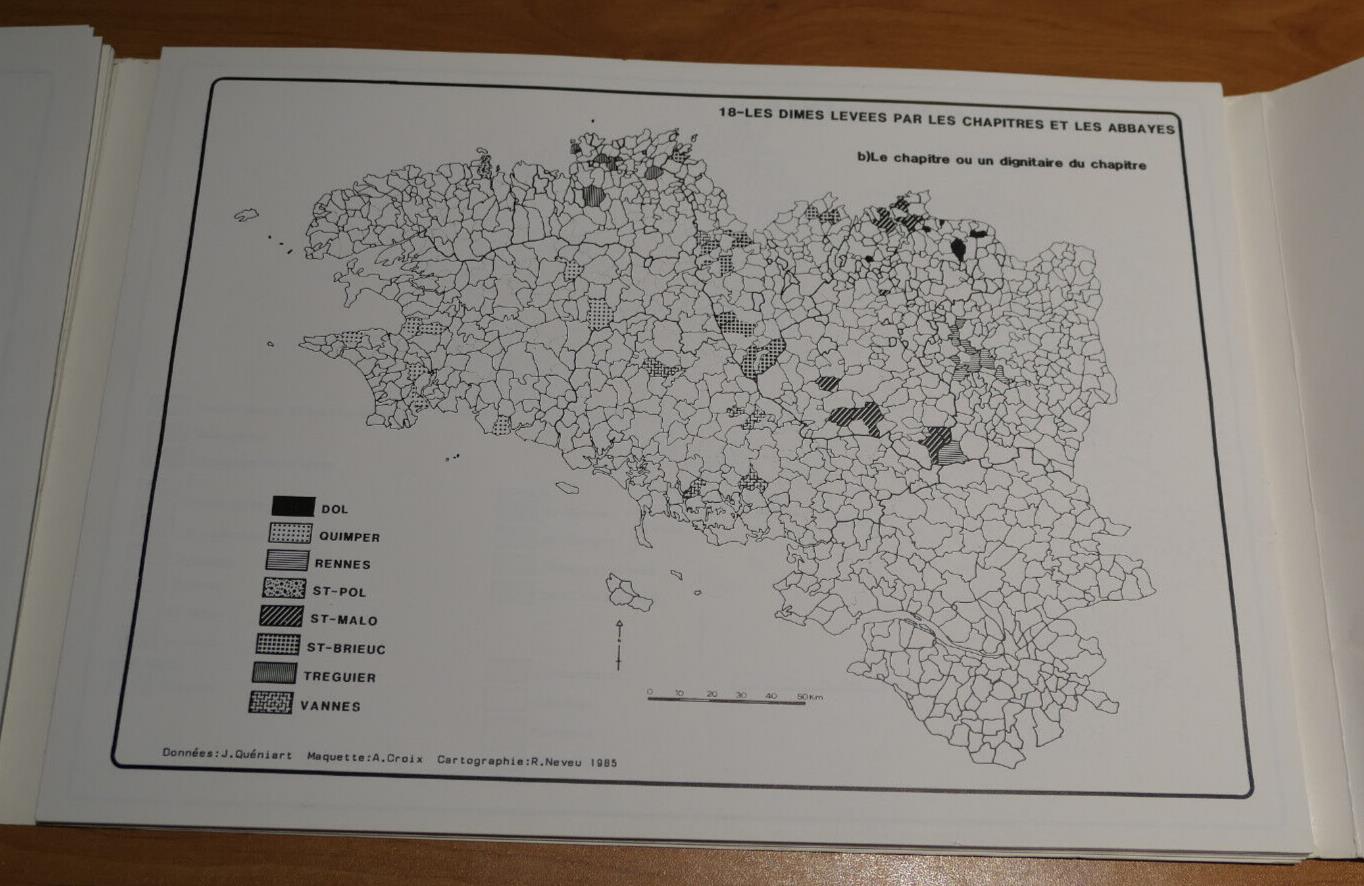 ATLAS D'HISTOIRE RELIGIEUSE 1300-1800 / LES BRETONS ET DIEU / RELIGION BRETAGNE