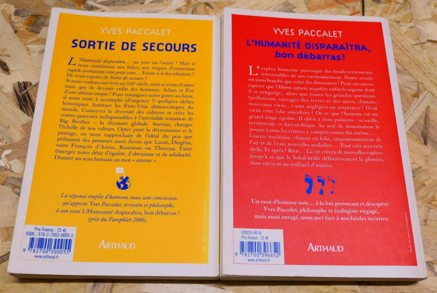 YVES PACCALET / SORTIE DE SECOURS / L'HUMANITE DISPARAITRA BON DEBARRAS !