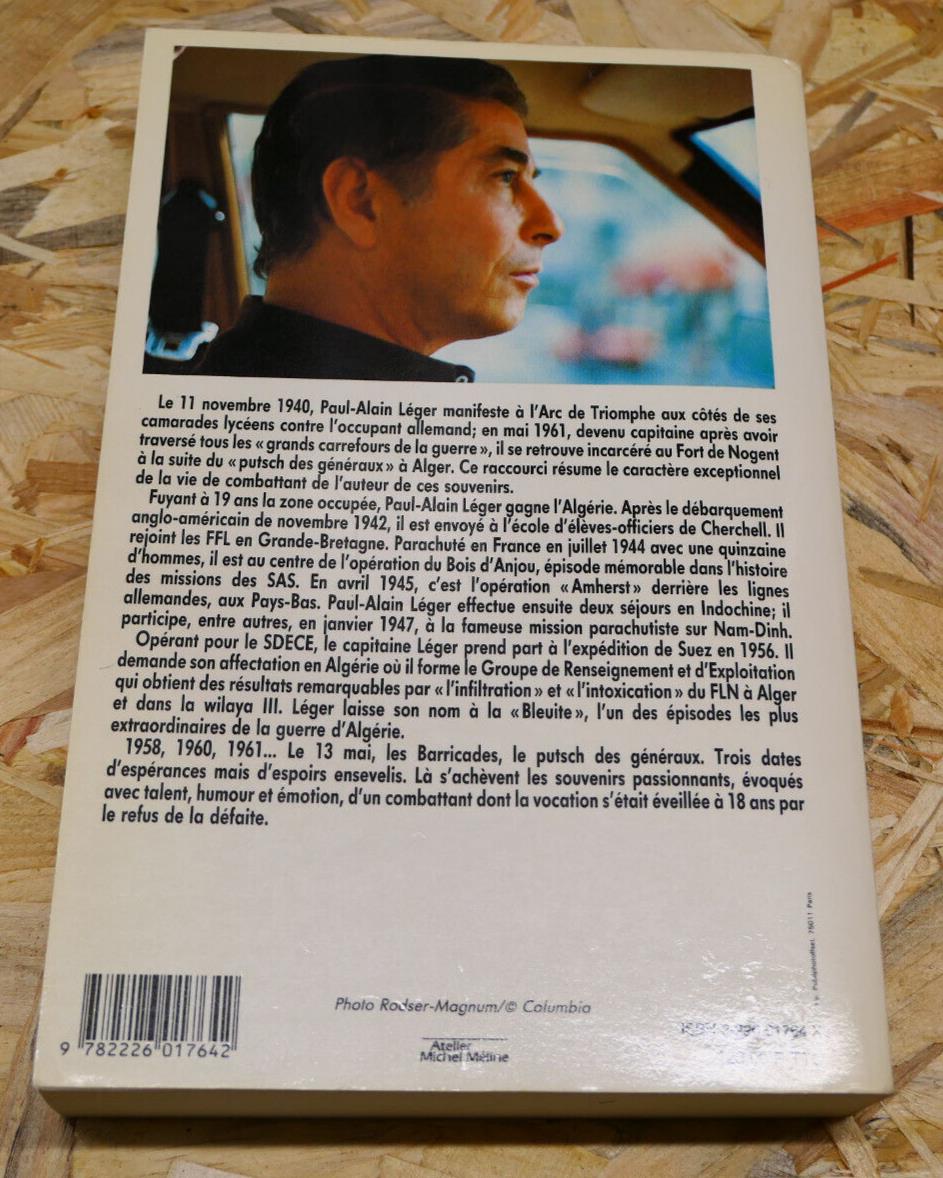 AUX CARREFOURS DE LA GUERRE / P.-A. LEGER / HISTOIRE MILITARIA WW2 RECIT 1989