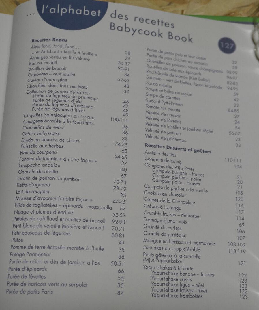 BABYCOOK BOOK / DAVID RATHGEBER / 77 RECETTES ET IDEES DE CHEF POUR BEBE / 2005