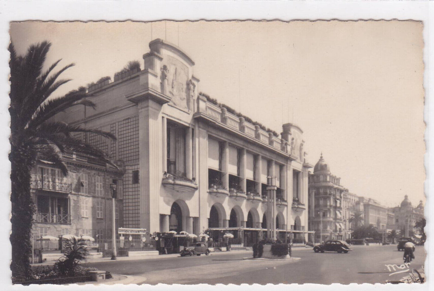 CPA CARTE POSTALE ANCIENNE LA COTE D'AZUR NICE LA PROMENADE DES ANGLAIS