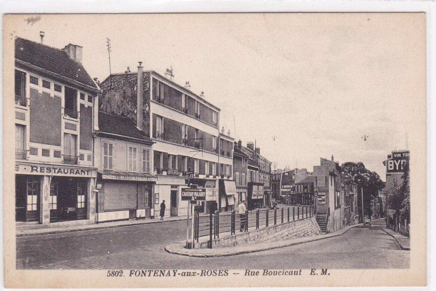 CARTE POSTALE ANCIENNE CPA FONTENAY-AUX-ROSES RUE BOUCICAUT