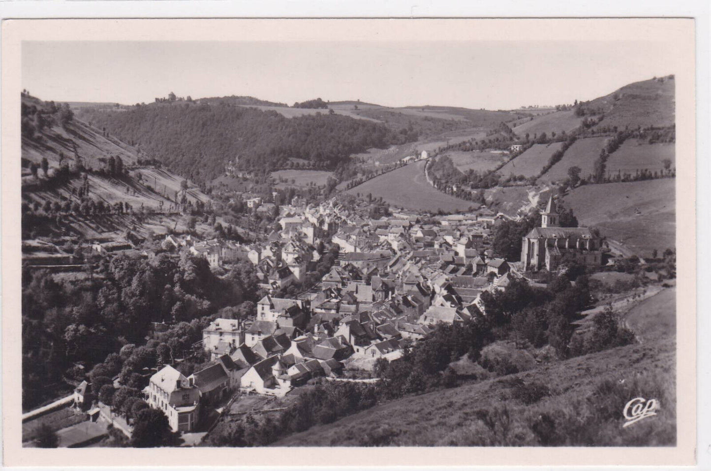 CARTE POSTALE ANCIENNE CPA CHAUDES-AIGUES VUE GENERALE