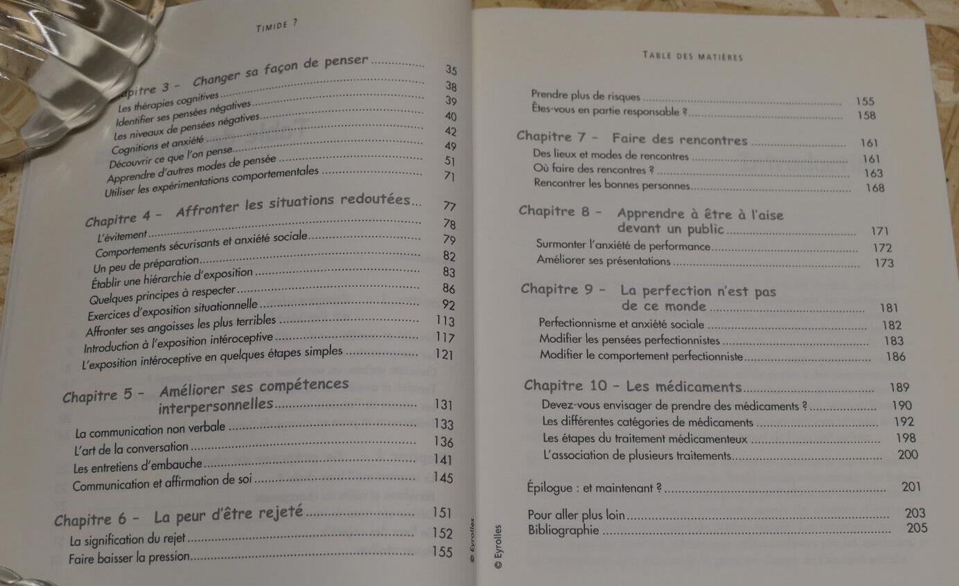 TIMIDE ? PEUR DES AUTRES TIMIDITE PROGRAMME THERAPIE GUIDE EXERCICES EYROLLES
