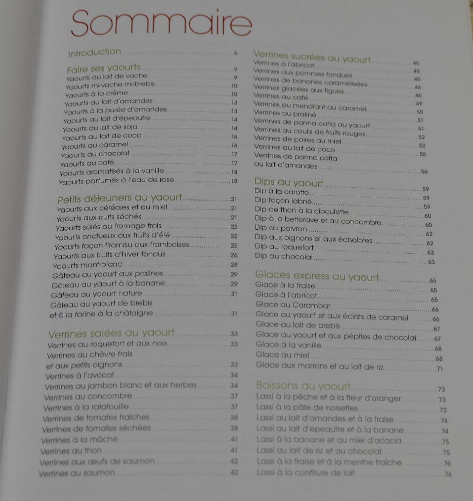 MANGEZ DES YAOURTS / 70 RECETTES RUSTICA EDITIONS NATURE SANTE NUTRITION / 2010
