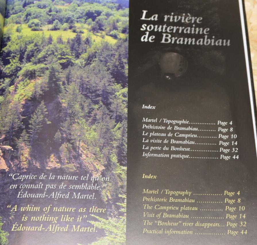 LA RIVIERE SOUTERRAINE DE BRAMABIAU MASSIF DE L'AIGOUAL GARD LOZERE / 2012
