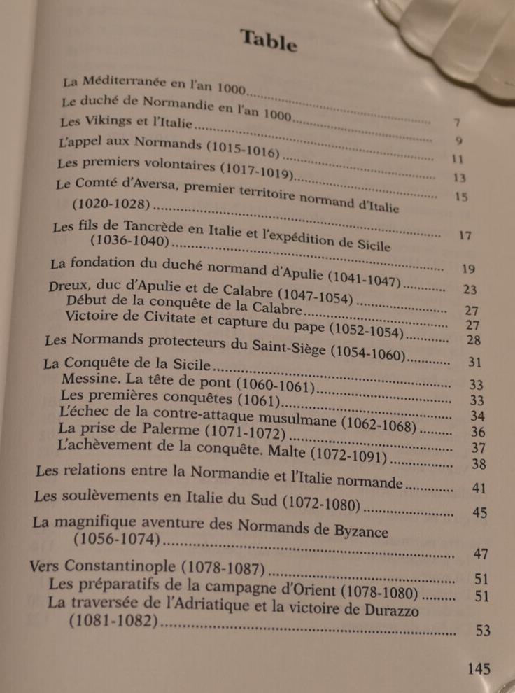 L'EPOPEE DES NORMANDS D'ITALIE / JEAN DEUVE / HISTOIRE NORMANDIE 1995