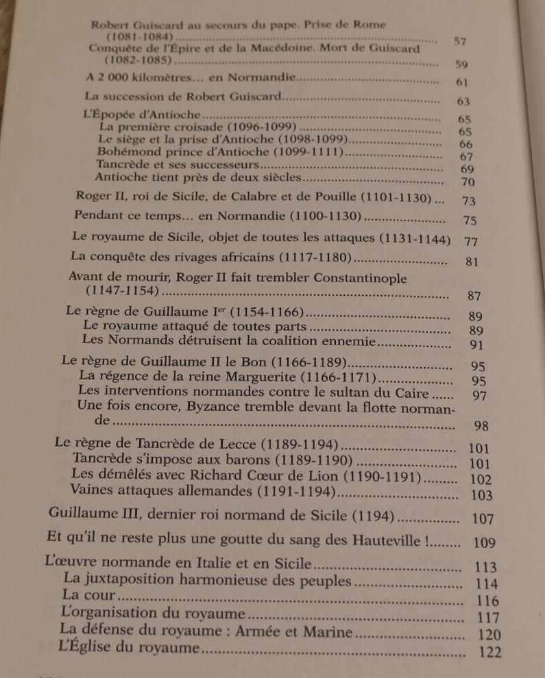L'EPOPEE DES NORMANDS D'ITALIE / JEAN DEUVE / HISTOIRE NORMANDIE 1995