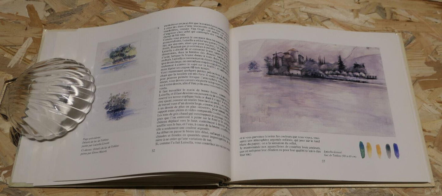 REFLETS DANS L'EAU / ETTORE MAIOTTI / PEINTURE AQUARELLE ART TECHNIQUES CELIV