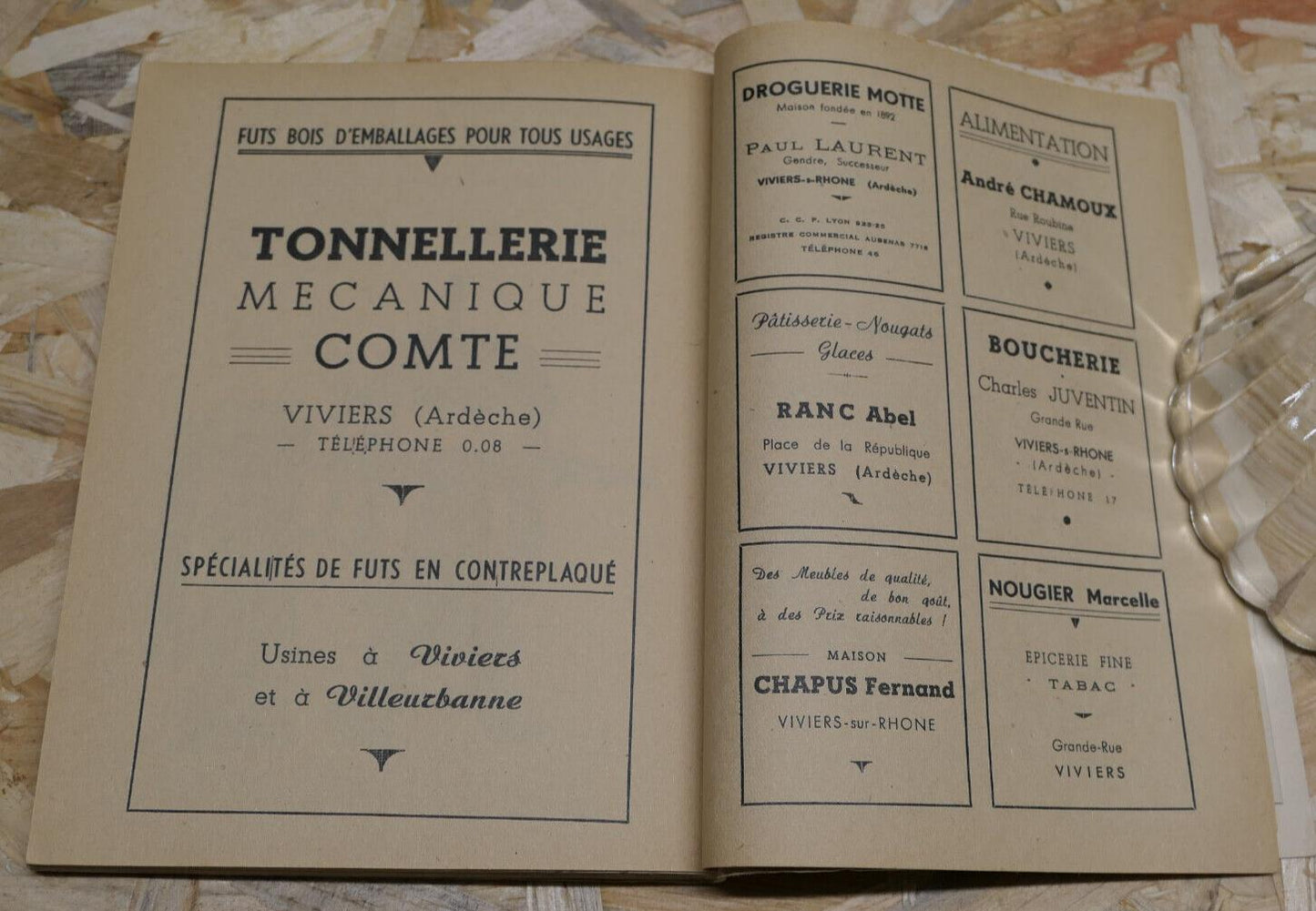 VIVIERS-SUR-RHONE NOTICE HISTORIQUE ET GUIDE / PLAN PHOTOS TOURISME / 1951