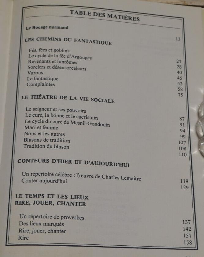 RECITS ET CONTES POPULAIRES DE NORMANDIE / BOCAGE NORMAND / GALLIMARD 1979