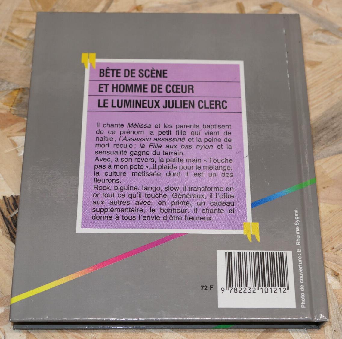 JULIEN CLERC / LIVRE COMPACT 1987 / PORTRAIT PAROLES