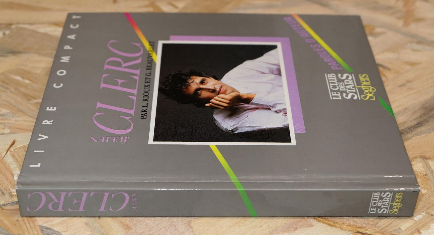 JULIEN CLERC / LIVRE COMPACT 1987 / PORTRAIT PAROLES