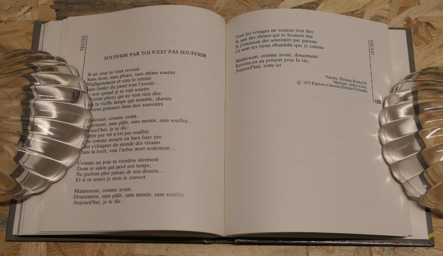 JULIEN CLERC / LIVRE COMPACT 1987 / PORTRAIT PAROLES