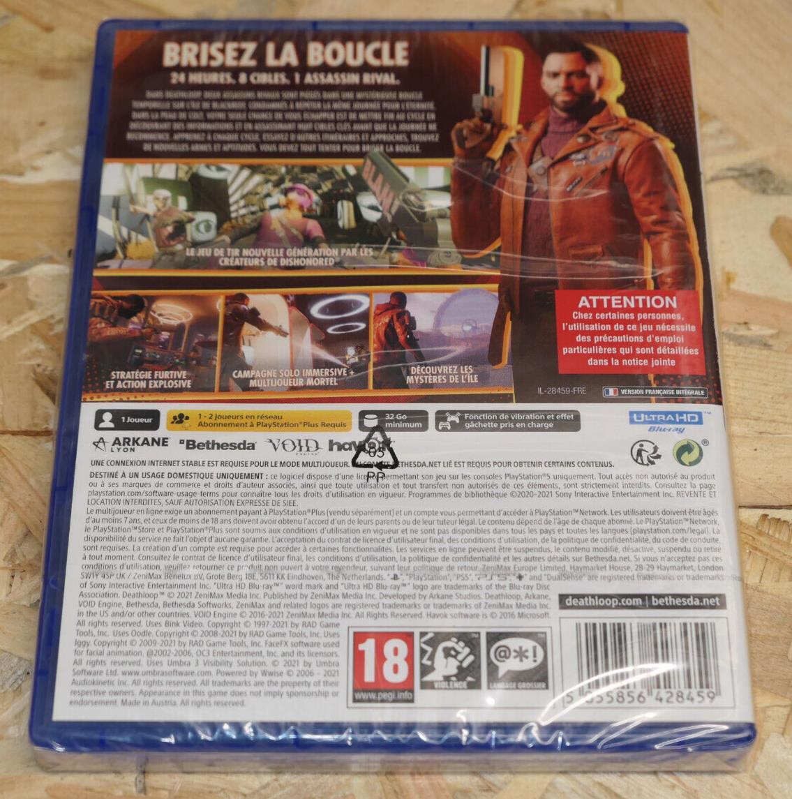 JEU PLAYSTATION PS5 / DEATHLOOP / NEUF