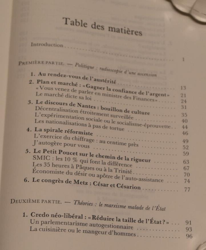 L'ANTI-ROCARD OU LES HAILLONS DE L'UTOPIE / DANIEL BENSAID / 1980 / POLITIQUE