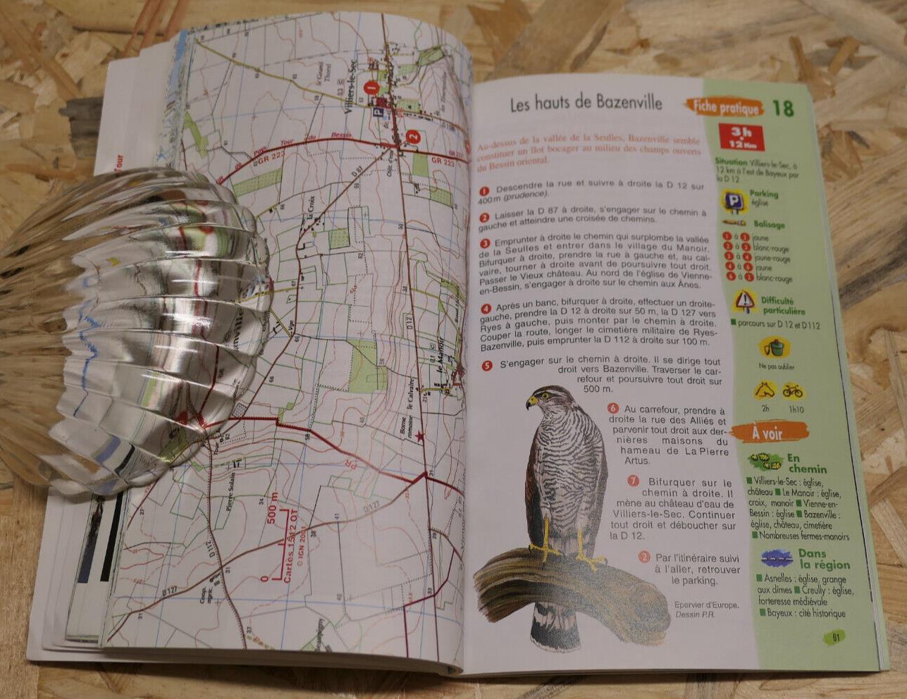 LE BESSIN A PIED / 25 PROMENADES RANDONNEES CIRCUITS GR CALVADOS NORMANDIE 2005