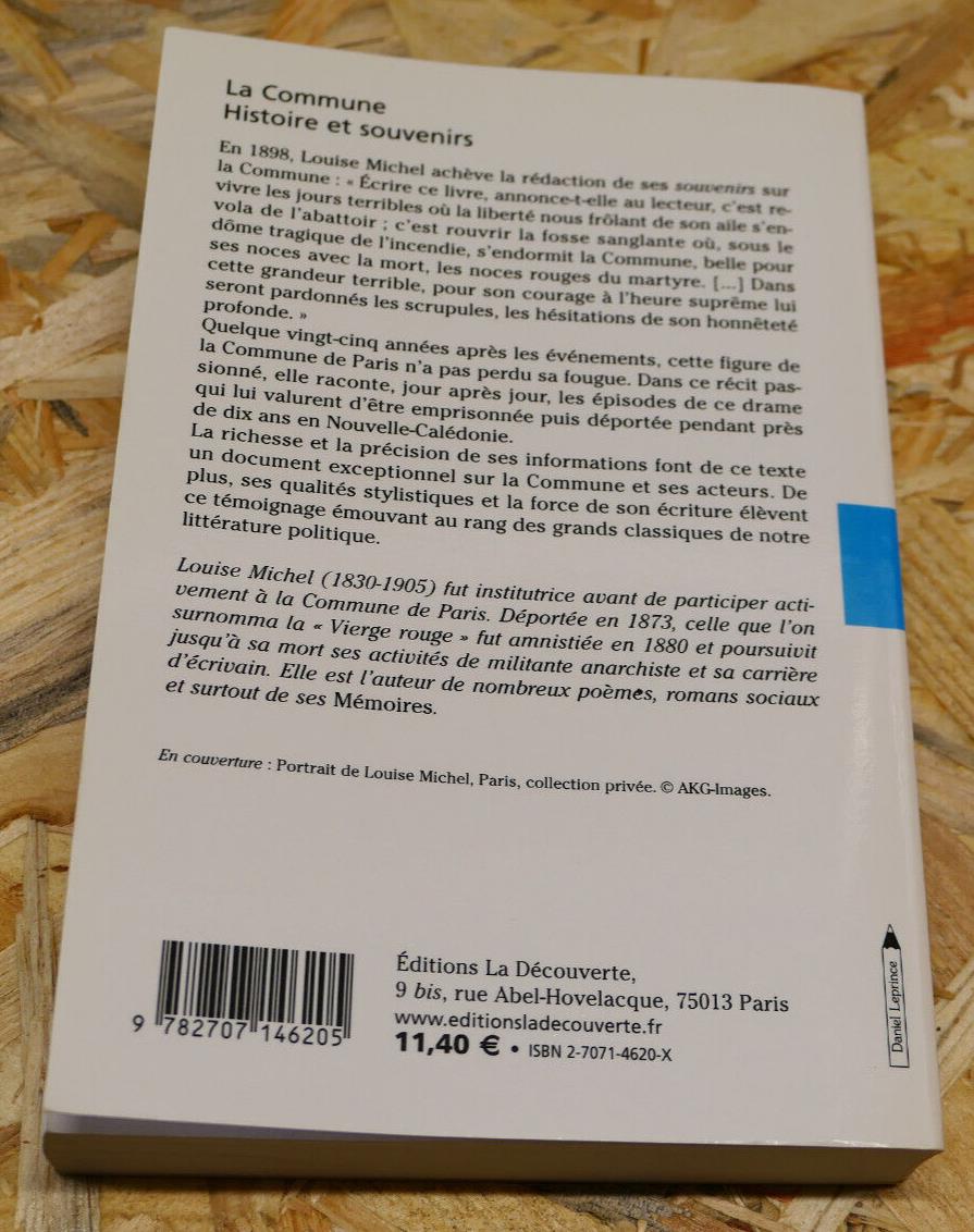 LOUISE MICHEL LA COMMUNE HISTOIRE ET SOUVENIRS / LA DECOUVERTE 2005