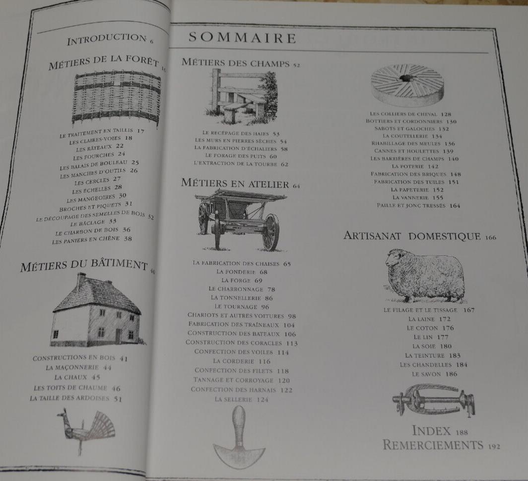 METIERS OUBLIES / JOHN SEYMOUR / CHENE 2003 / ARTISANAT OUTILS ILLUSTRATIONS