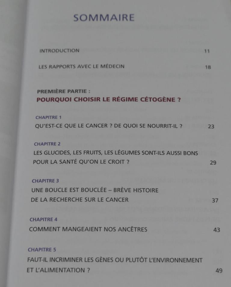 LE REGIME CETOGENE CONTRE LE CANCER / ALIMENTATION NUTRITION TRAITEMENT SANTE