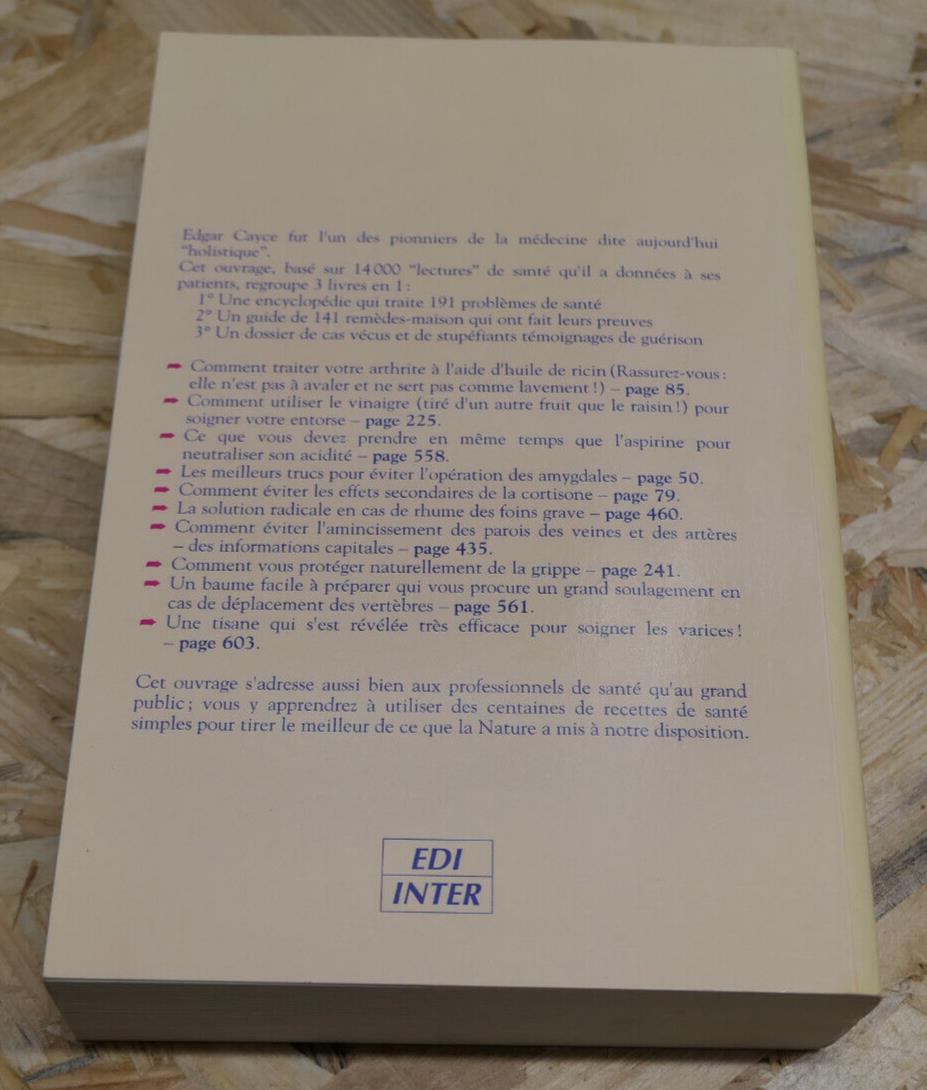 L'ENCYCLOPEDIE DE LA SANTE D'EDGAR CAYCE / REBAN ANN KARP / MEDECINE HOLISTIQUE