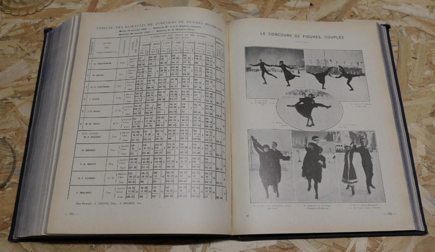 VIIIe OLYMPIADE JO PARIS 1924 RAPPORT OFFICIEL COMITE OLYMPIQUE FRANCAIS SPORT