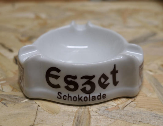 ANCIEN CENDRIER ESZET SCHOKOLADE KAKAO VINTAGE GERMANY THOMAS TABAC ASHTRAY