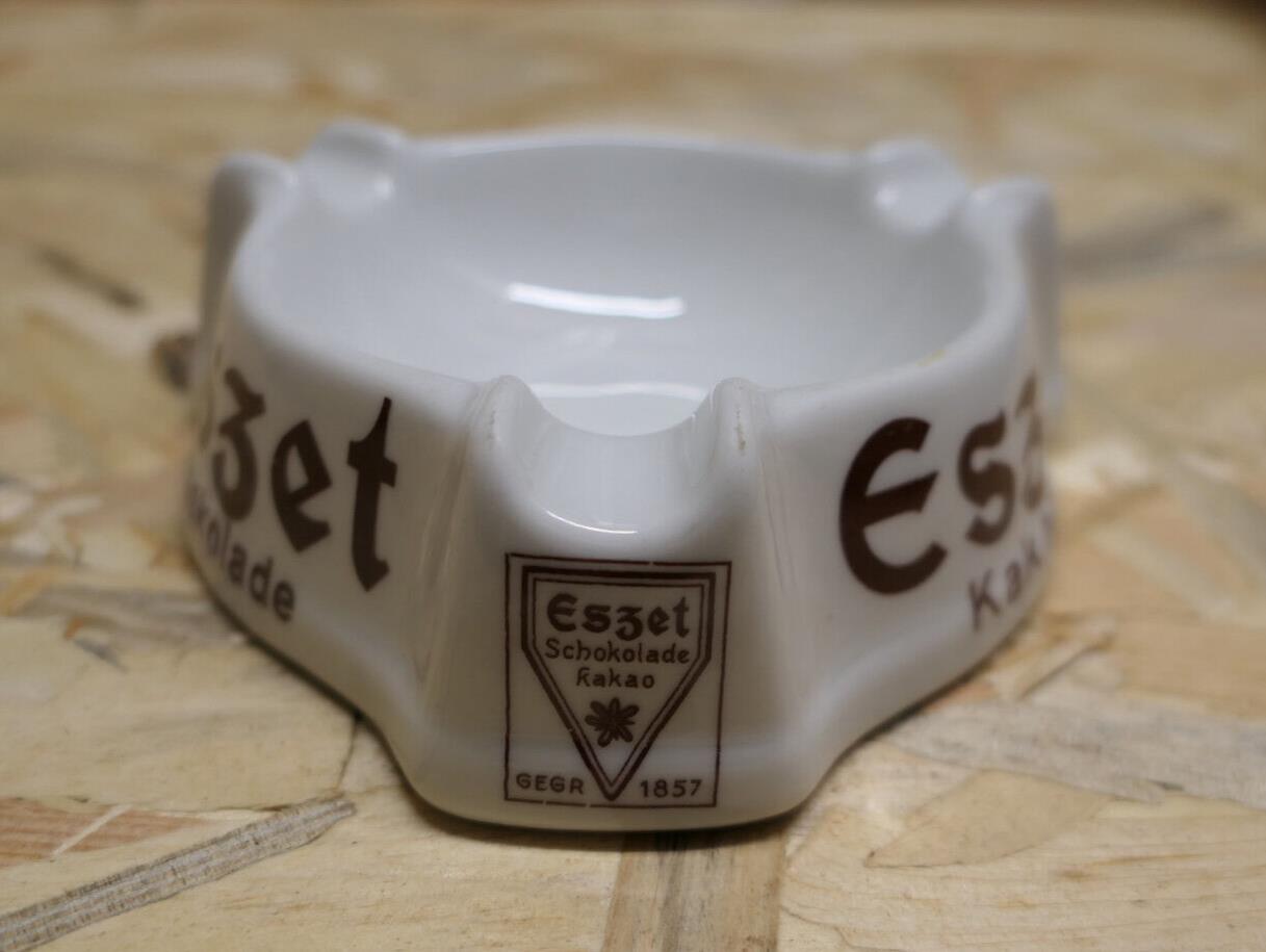 ANCIEN CENDRIER ESZET SCHOKOLADE KAKAO VINTAGE GERMANY THOMAS TABAC ASHTRAY