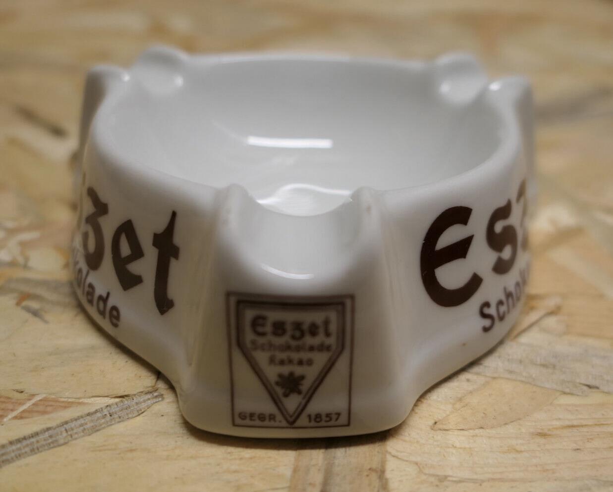 ANCIEN CENDRIER ESZET SCHOKOLADE KAKAO VINTAGE GERMANY THOMAS TABAC ASHTRAY