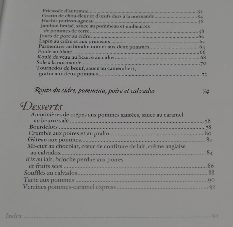 RECETTES NORMANDES CLASSIQUES OU REVISITEES / CUISINE GASTRONOMIE NORMANDIE 2012