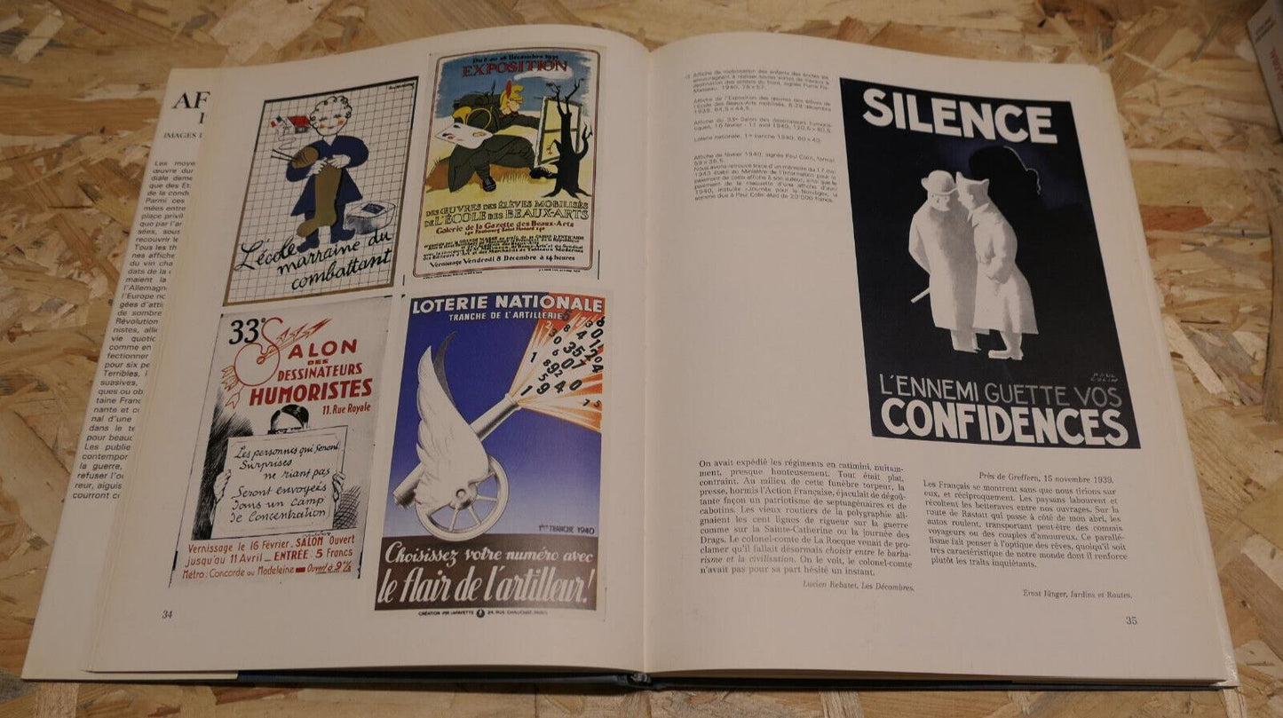 AFFICHES 1939-1945 / STEPHANE MARCHETTI / IMAGES HISTOIRE GUERRE WW2 / 1982