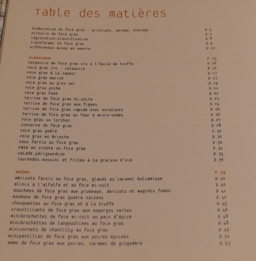 FOIE GRAS POUR TOUT LE MONDE / RECETTES CUISINE GASTRONOMIE / SAEP 2011
