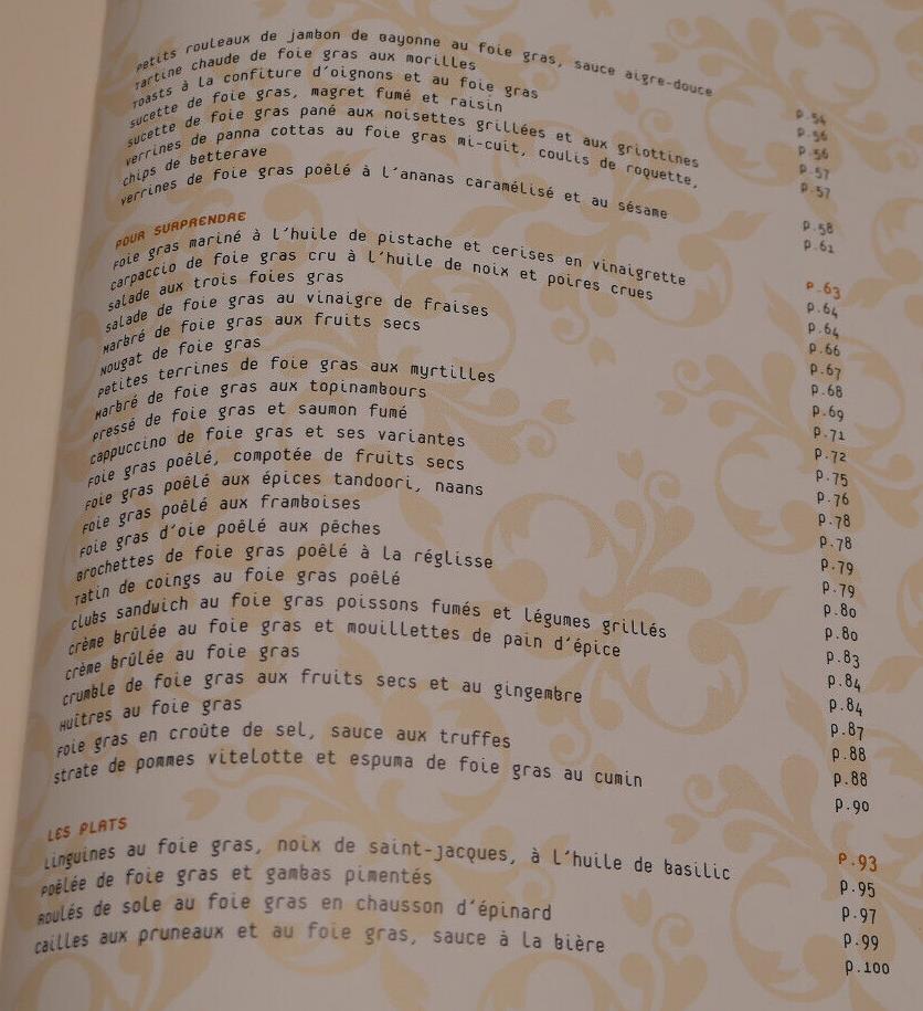FOIE GRAS POUR TOUT LE MONDE / RECETTES CUISINE GASTRONOMIE / SAEP 2011