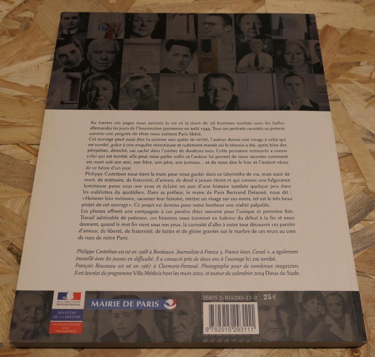 HERE FALLS WORDS ON THE LIBERATION OF PARIS / HISTORY WW2 PORTRAIT STORY