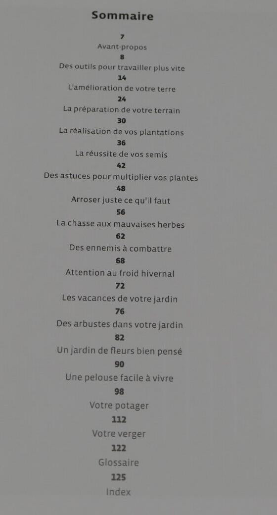 UN JARDIN SANS PEINE / MICHEL CARON / RUSTICA EDITIONS TRUCS ASTUCES POTAGER