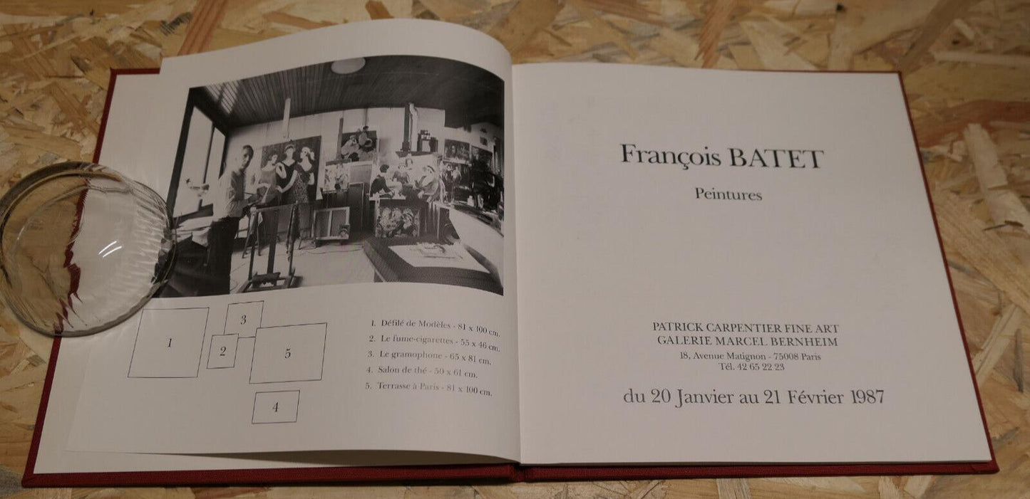 FRANCOIS BATET PEINTURES EXPOSITION 1987 / ART PEINTURE