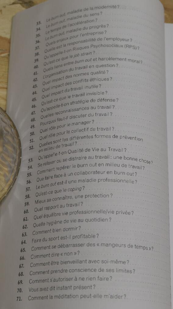 LE BURN OUT 100 QUESTIONS REPONSES / ELISE LECORNET / STRESS TRAVAIL MANAGEMENT