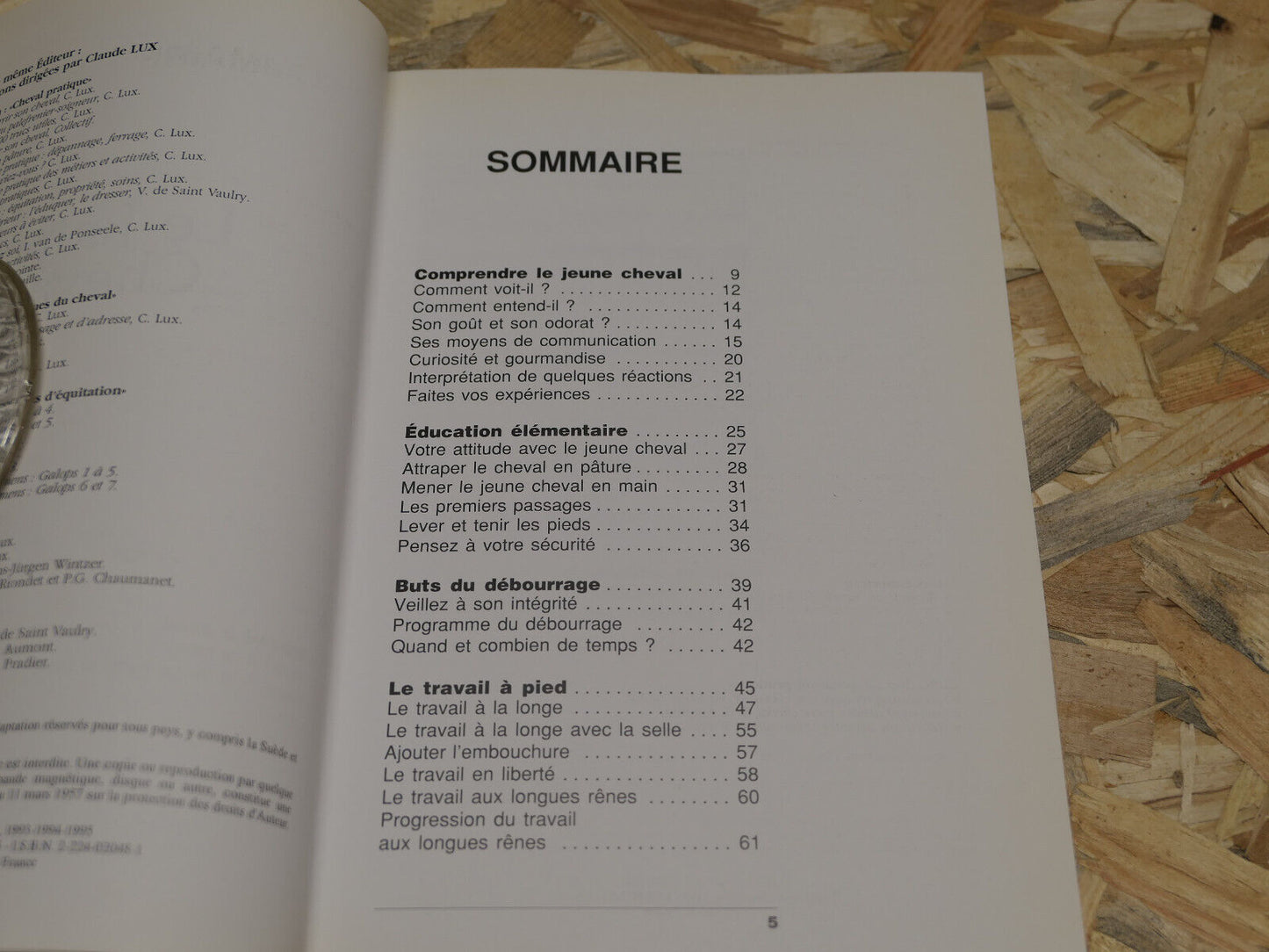 LE JEUNE CHEVAL EDUCATION DEBOURRAGE DRESSAGE ELEMENTAIRE METHODE / MALOINE 1995