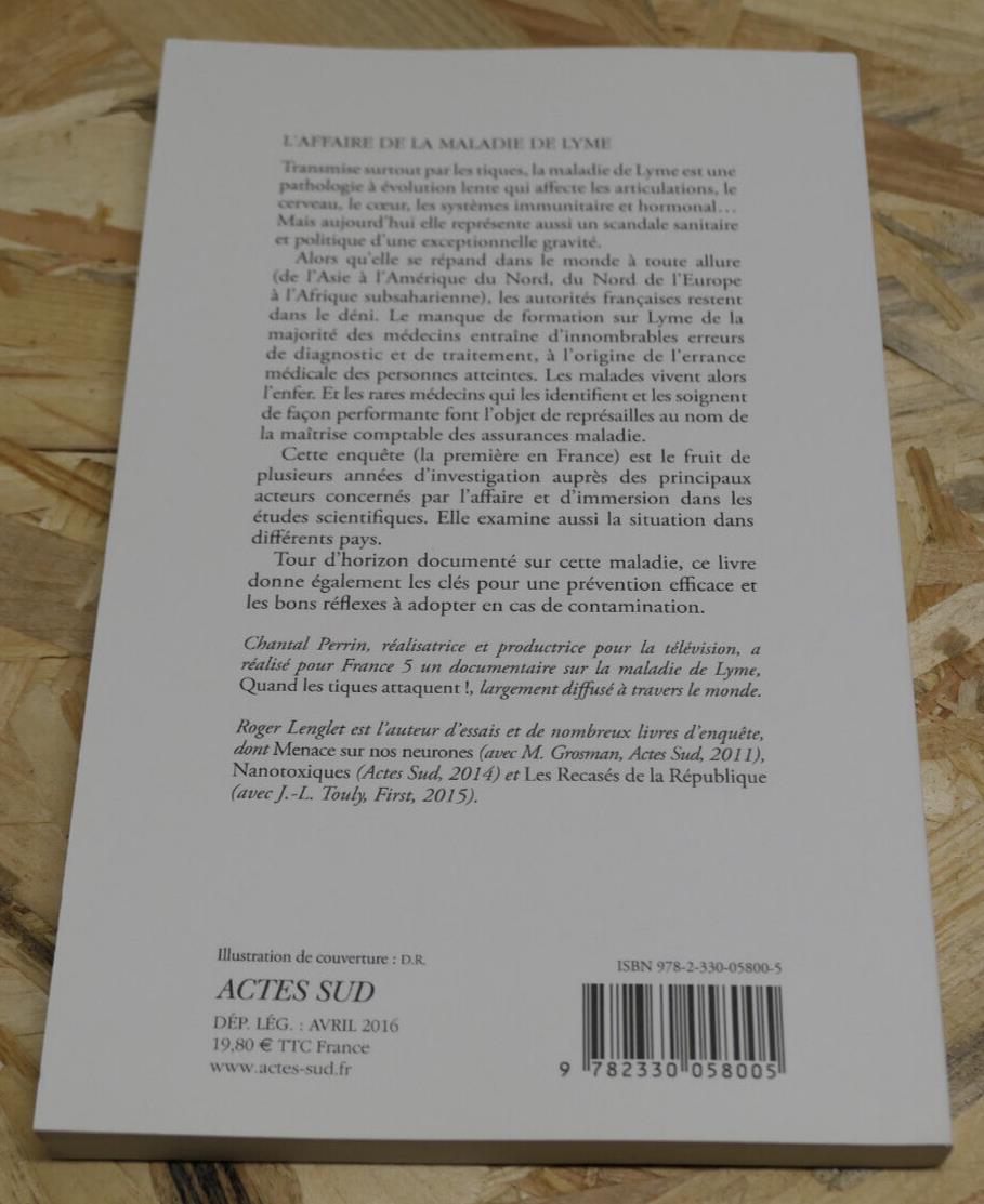 L'AFFAIRE DE LA MALADIE DE LYME / SANTE MEDECINE PREVENTION ENQUETE DOCUMENTS