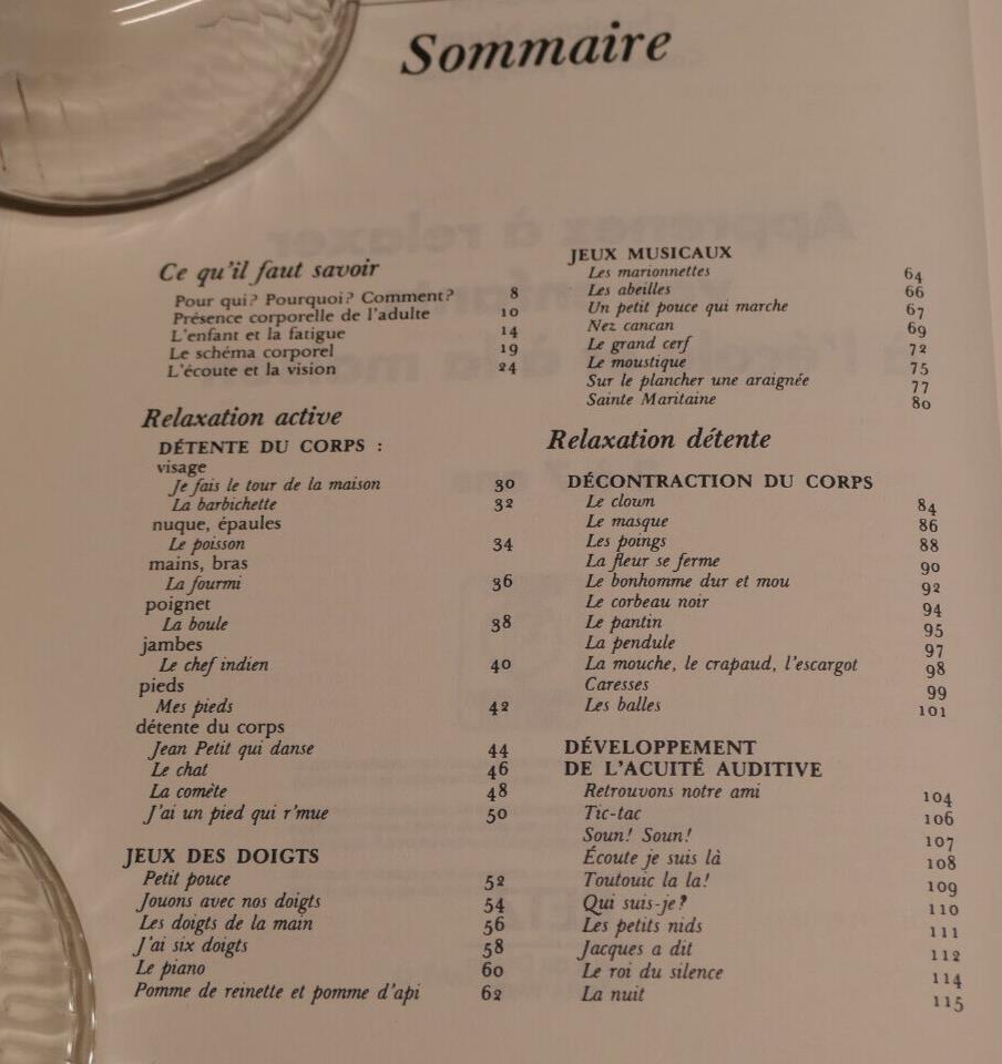 APPRENEZ A RELAXER VOS ENFANTS 2 A 7 ANS A L'ECOLE ET A LA MAISON / RETZ 1998