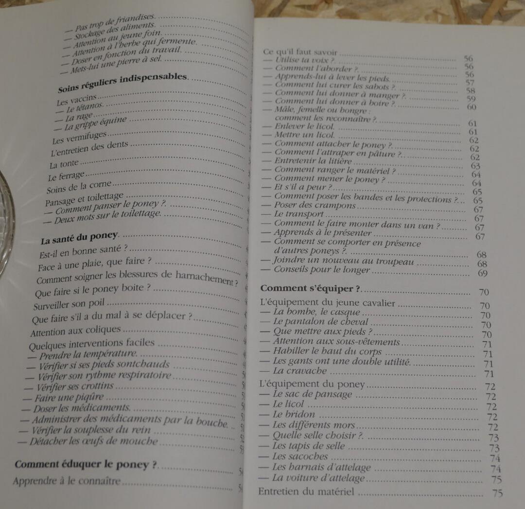 PONEY PRATIQUE EQUITATION PROPRIETE SOINS CONSEILS / CLAUDE LUX MALOINE 1991