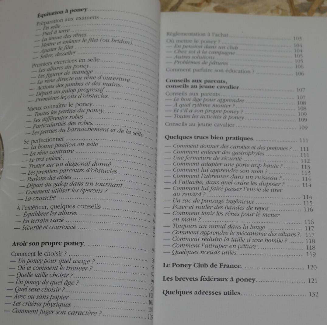 PONEY PRATIQUE EQUITATION PROPRIETE SOINS CONSEILS / CLAUDE LUX MALOINE 1991